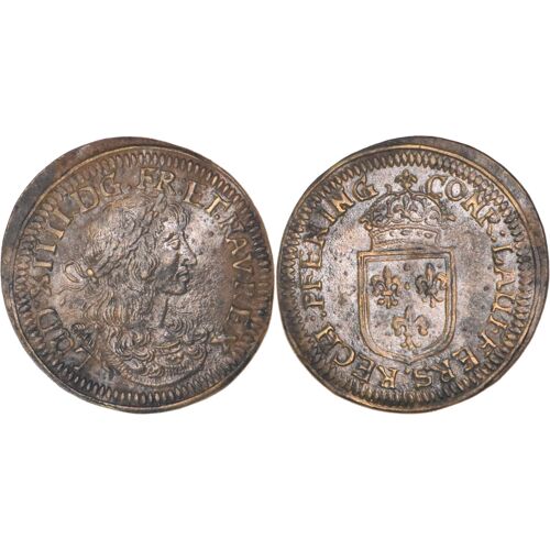 France - Jeton De Nuremberg Louis Xiv - Ecu De France - Conrad Lauffers - Rare - 11-184