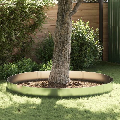 Vidaxl Bordures Jardin 5 Pcs 25x100 Cm Acier Galvanisé Flexible