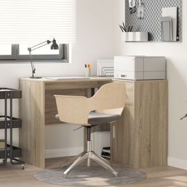 Vidaxl Bureau D'angle En Chêne De Sonoma 102x88x75 Cm En Bois D'ingénierie