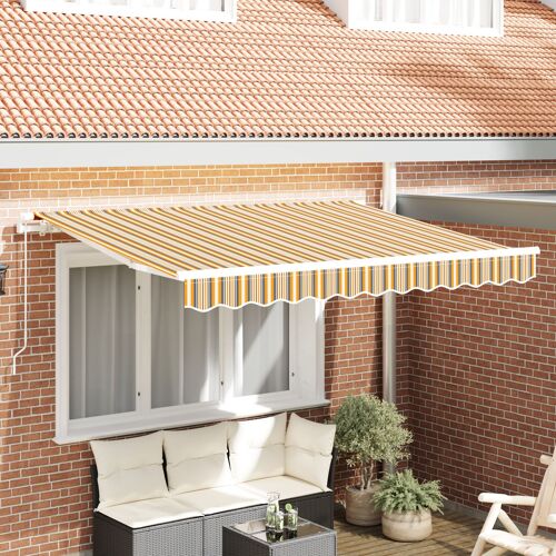 Vidaxl Tissu De Remplacement D'auvent Pour Cadre De 3x2 M Rayé Multicolore