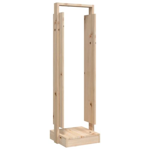 Vidaxl Porte-Bûches 33,5x30x110 Cm Bois Massif De Pin