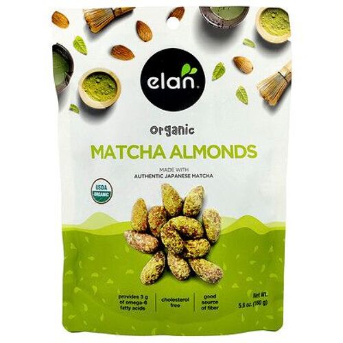 Elan, Amandes Matcha Biologiques, 160 G