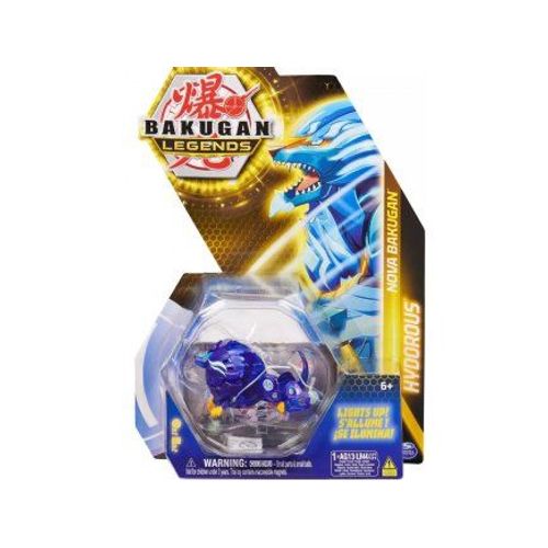 Coffret Bakugan Nova - Pack Legends Hydorous : Boule Bleu Figurine - Série 4 - Set Jouet Garcon Et 1 Carte Tigre