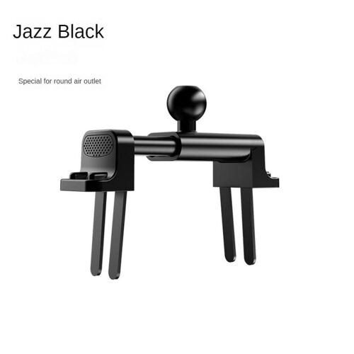 Support De Téléphone Portable Anti-Secousse Pour Voiture, Clip De Sortie D'air Créatif, Rond, Circulaire, Rotation À 360 °, Angle De Vision Idéal, Accessoire