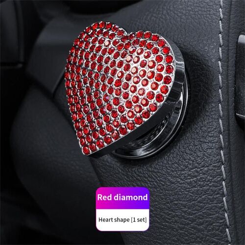 Autocollants Anti-Collision De Clé Marche/Arrêt, Lumière Universelle Créative À La Mode, Luxe, Tchèque, Diamant, Accessoires D'intérieur De Voiture Portables