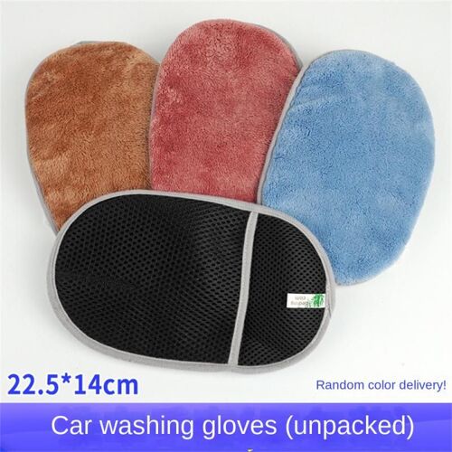 Serviette De Lavage De Voiture En Velours, Patte D'ours, En Mousse, Confortable Au Toucher, Efficace, Universelle, Durable
