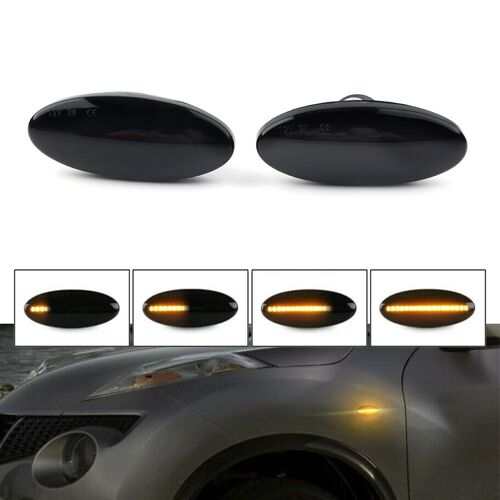Feux De Position Latéraux Led Dynamiques, Clignotant, Pour Nissan Qashqai J10 X-Trail T31 Cube Juke Leaf Micra K13 Note E11, 2 Pièces