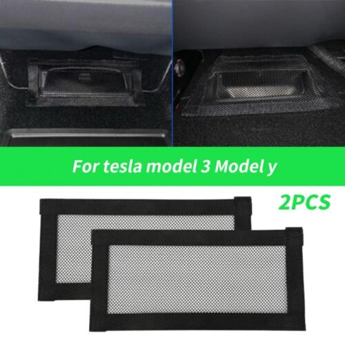 Housse De Protection Anti-Blocage Pour Sortie D'air De Voiture, 2 Pièces/Ensemble, Pour Siège Arrière Sous Le Siège, Pour Tesla Modèle 3/Y