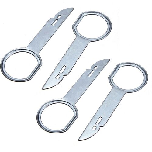 2/4pcs Radio Outil De Suppression Automatique De Véhicule De Voiture Cd Radio Stéréo Suppression Tête D'épingle Unité Libération Clés Outils D'extraction Pour Vw