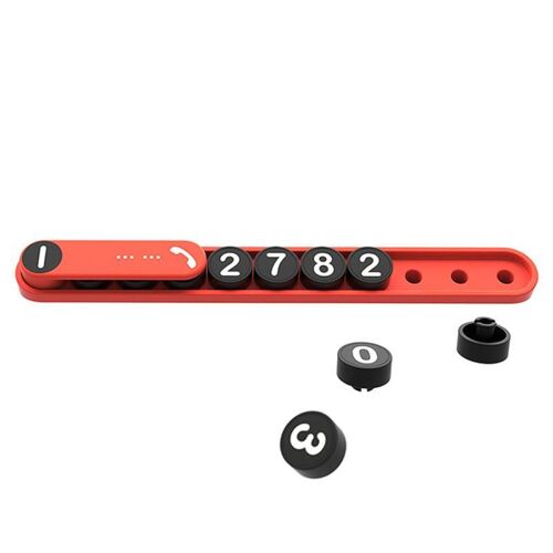 Plaque D'immatriculation De Stationnement Temporaire De Voiture, Universel, Mode Créative En Plastique, Arrêt De Parking, Plaque De Numéro De Téléphone, Accessoire De Voiture