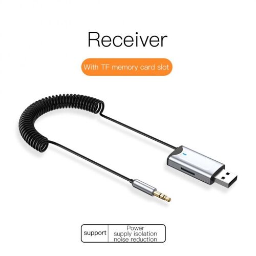 Adaptateur Récepteur-Récepteur Bluetooth 3.5 Pour Voiture, 5.3mm, Microphone Intégré, Casque Filaire Plug And Play, Adaptateur Audio