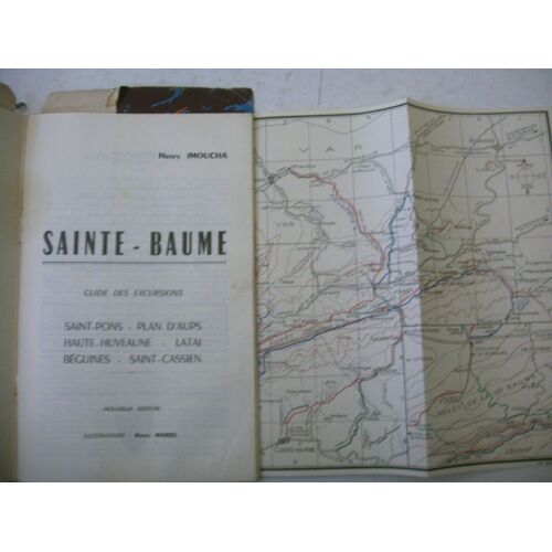 Guide Régionalisme Sainte Baume Marseille Carte Dépliante 1960