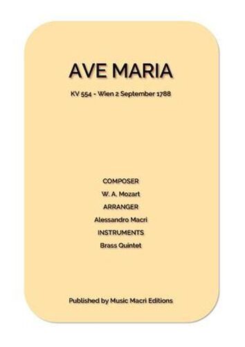 Ave Maria By Mozart