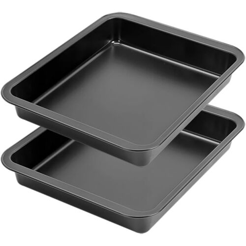 Jexnovashop-Mge - Moule À Gâteau/Manqué Carré - Rôtissoire En Acier Au Carbone - Plat À Four - Plaque À Rôtir - Plat À Gratin - Plat À Lasagne - Plat A Four Rectangulaire - Grand Plat Four - Set 2-25
