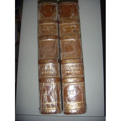 Nouveau Dictionnaire Français Allemand Et Allemand Français En 2 Vol, 1835