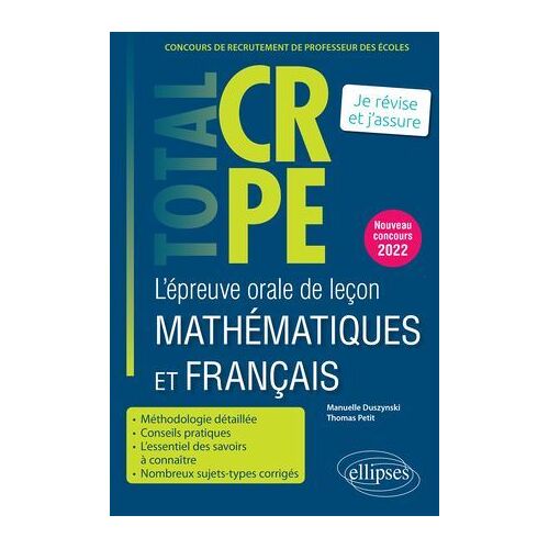 L'épreuve Orale De Leçon Mathématiques Et Français