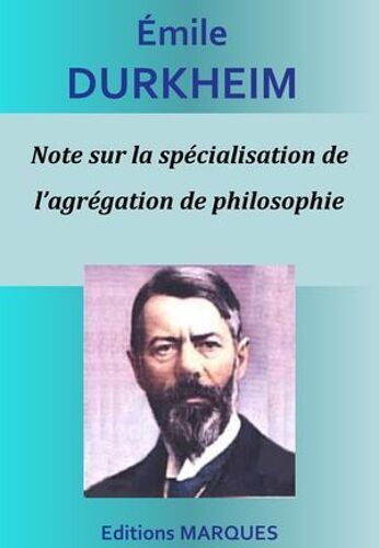 Note Sur La Spécialisation De L'agrégation De Philosophie