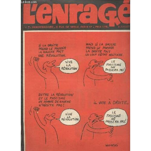 L Enragé - N°7 - 8 Juillet 68