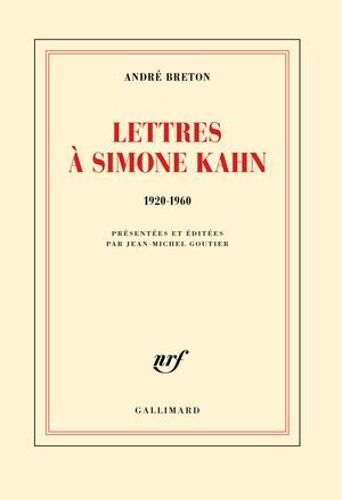Lettres À Simone Kahn (1920-1960)