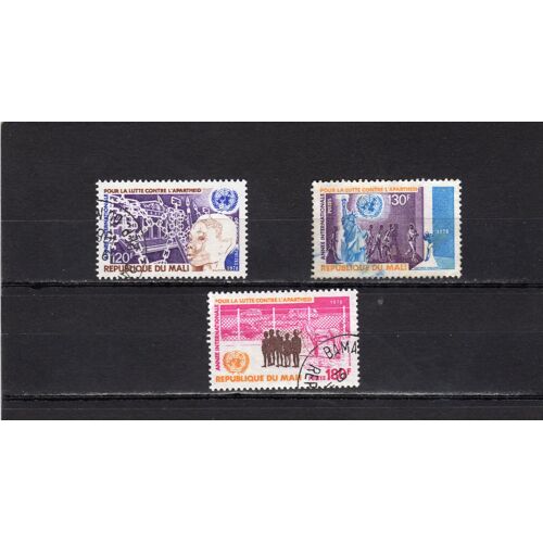 Timbres-Poste Aérienne Du Mali (Année Internationale Pour La Lutte Contre LApartheid)
