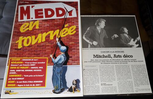 Eddy Mitchell Programme Dedicace Mr Eddy En Tournee + Article Journal