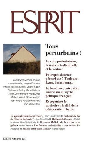 Esprit Mars-Avril 2013 - Tous Périurbains !