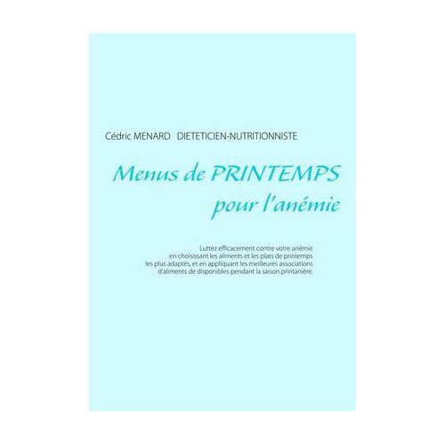 Menus De Printemps Pour L'anémie