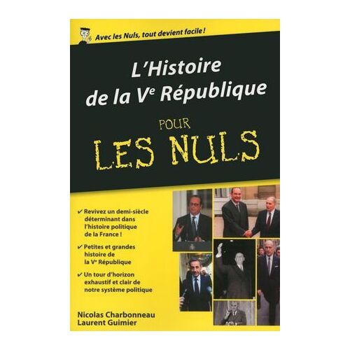 L'histoire De La Ve République Pour Les Nuls, Édition Poche