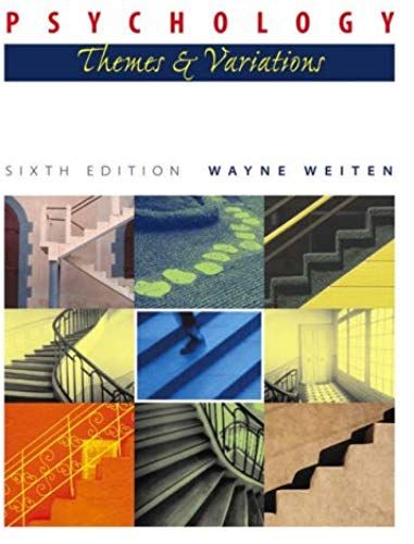 Psychology: Themes And Variations Non-Infotrac Version