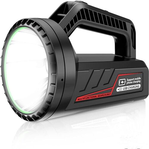 Lampe de Poche Multifonctionnelle Rechargeable, Super Brillante Haute Longue Portée, pour Ménage Camping Urgence