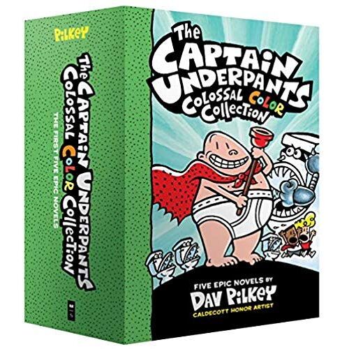 The Captain Underpants Colossal Color Collection (Captain Underpants #1-5 Boxed Set): From The Creator Of Dog Man