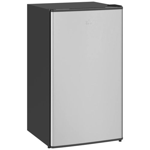 Réfrigérateur compact 91L porte réversible - 2 clayettes, bac légumes, 3 balconnets, zone froide - inox brossé