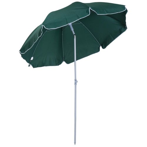 Parasol Inclinable Octogonal De Jardin Ø 2 M Métal Polyester Vert