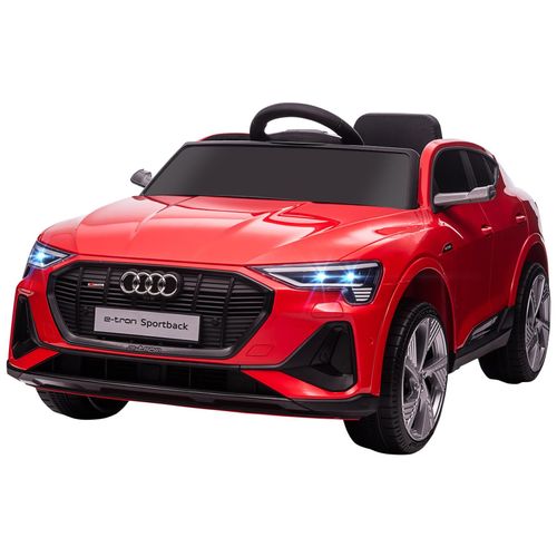 Voiture Véhicule Électrique Enfant E-Tron Sportback S Line 12 V - V. Max. 8 Km/H - Effets Sonores, Lumineux - Télécommande, Port Usb, Mp3 - Rouge