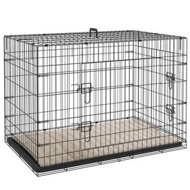 Cage Caisse De Transport Pliable Pour Chien 105 X 70 X 75 Cm Avec Coussin