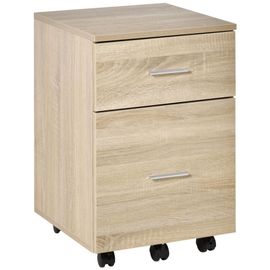 Caisson De Bureau 2 Tiroirs Panneaux Aspect Bois