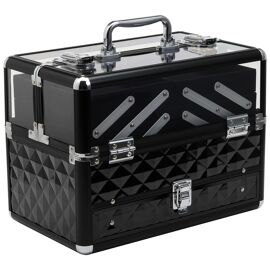 Mallette à Maquillage VidaXL Noir 37x24x40 Cm - Coffret Valise Cosmétique, Neuf, Emballage D'origine