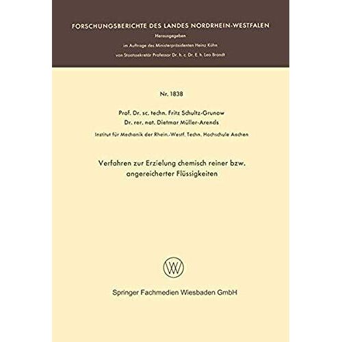 Verfahren Zur Erzielung Chemisch Reiner Bzw. Angereicherter Flüssigkeiten