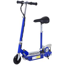 Homcom Trottinette Électrique 120 W Pliable Pour Enfant De 7 À 12 Ans Hauteur Guidon Et Selle Réglable 10 Km/H Max