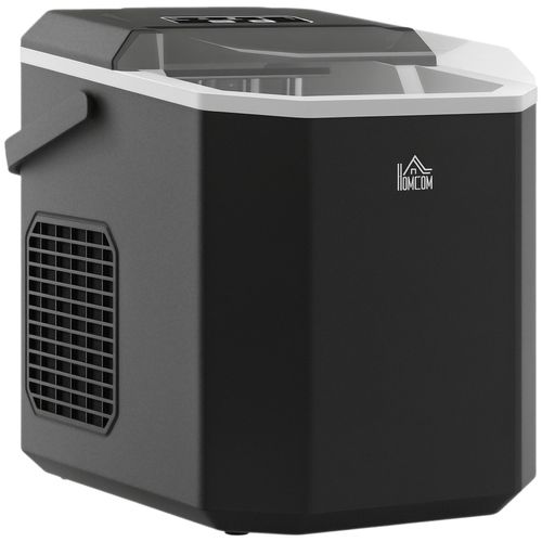 Machine à glaçons - 12Kg en 24H, 9 glaçons en 6-13 minutes - accessoires, nombreuses fonctions - noir