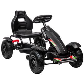 Kart À Pédales Enfant Go Kart Formule 1 Racing Passione Italia Pneus Gonflables Caoutchouc Noir
