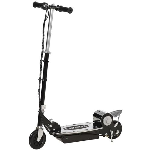 Trottinette Électrique 120 W Pliable Pour Enfants À Partir De 14 Ans 13 Km/H Max. Coloris Noir Et Argent Neuf 25
