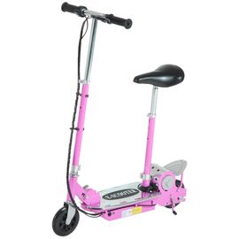 Homcom Trottinette Électrique 120 W Pliable Pour Enfant De 7 À 12 Ans Hauteur Guidon Et Selle Réglable 10 Km/H Max