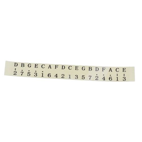 Autocollant Kalimba Mbira Africain Pour Clavier De Piano, 12x1,5 Cm, Pour Débutant Et Débutant