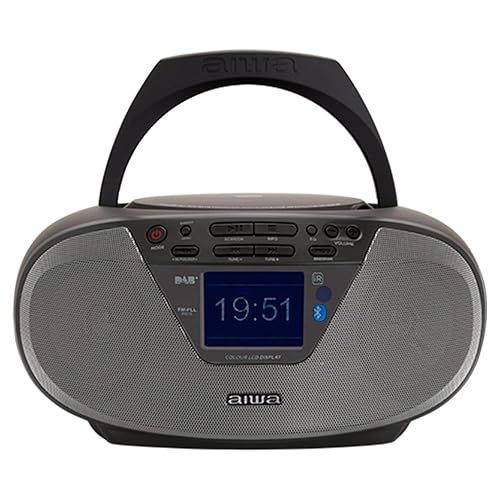 Boombox - AIWA - BBTU-500DAB/BK - Radio CD Portable - Bluetooth 5.0 - DAB+ - Écran 2.4"