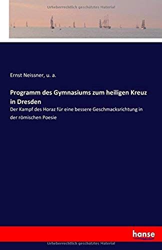 Programm Des Gymnasiums Zum Heiligen Kreuz In Dresden