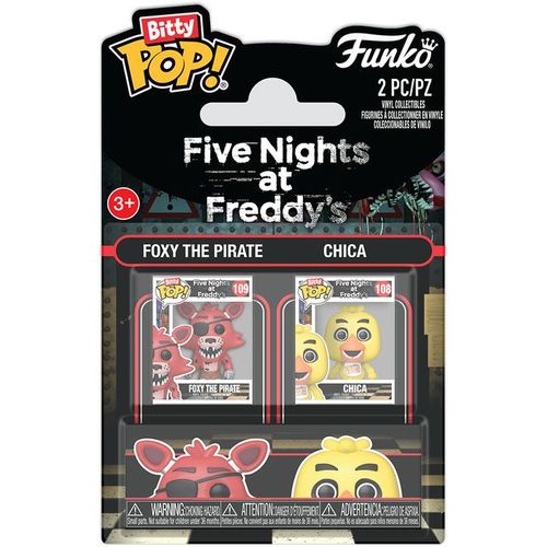 Figurine Funko Pop - Five Nights At Freddy's - Foxy Le Pirate & Chica - Bitty Pop Pack (88919)
