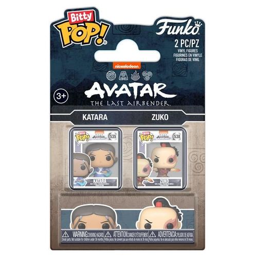Figurine Funko Pop - Avatar: Le Dernier Maître De L'air - Katara & Zuko - Bitty Pop Pack (88925)
