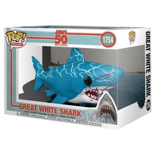 Les Dents De La Mer - Figurine Pop! Super Sized Great White Shark (Retro) 15 Cm