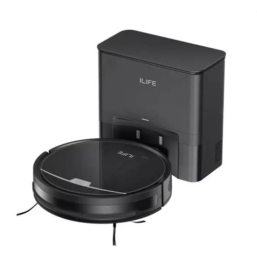 ILIFE V9Pro Robot aspirateur, auto-vidage, forte aspiration 3000 Pa, navigation gyroscopique, calendrier, pour poils d'animaux